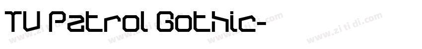 TV Patrol Gothic字体转换